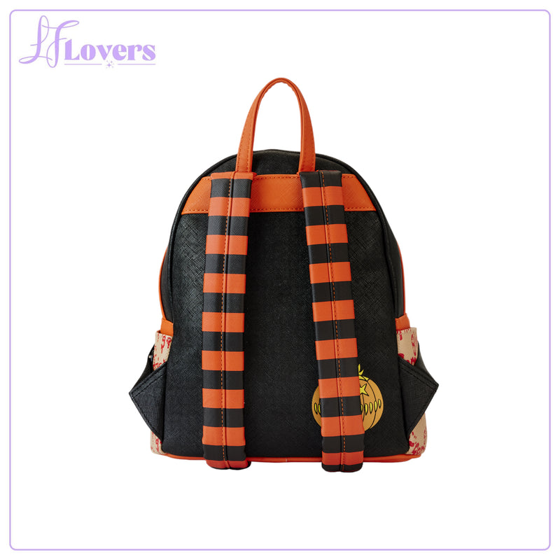 Load image into Gallery viewer, Loungefly Legendary Pictures Trick R Treat Pumpkin Sam Cosplay Mini Backpack
