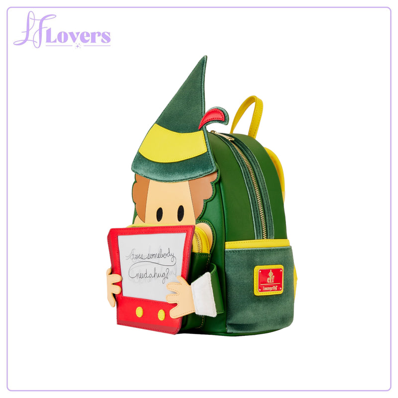 Load image into Gallery viewer, Loungefly Warner Brother Elf 20th Anniversary Cosplay Mini Backpack

