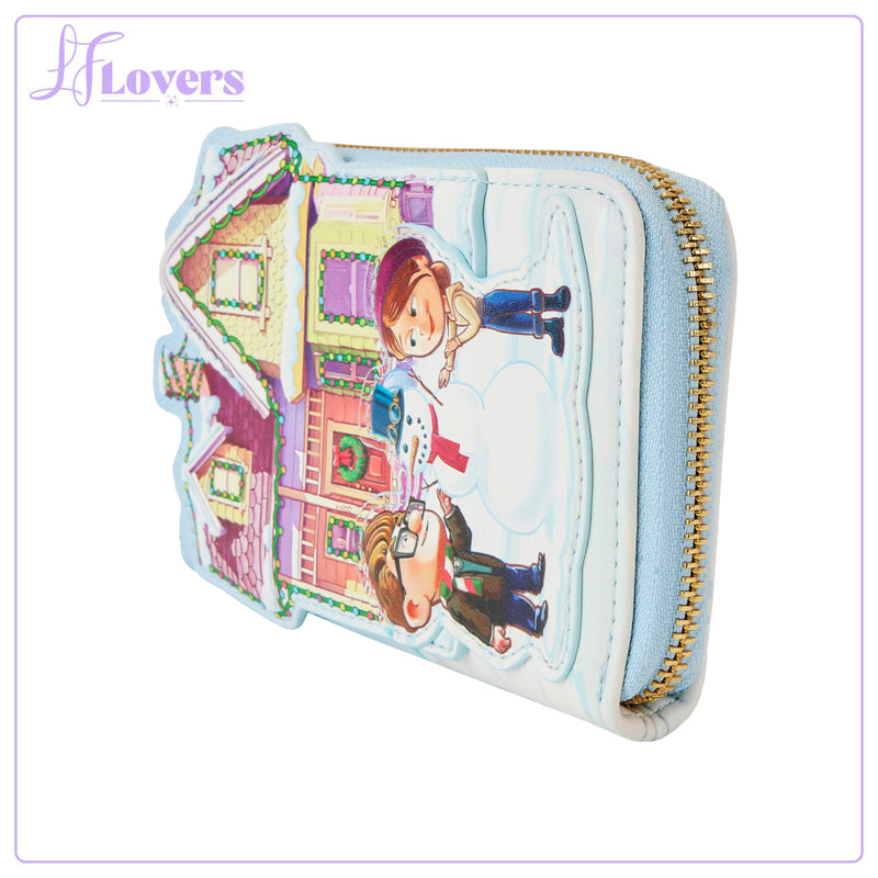 Load image into Gallery viewer, Loungefly Disney Pixar Up House Christmas Lights Zip Around Wallet
