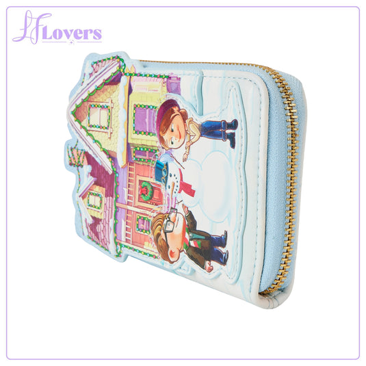 Loungefly Disney Pixar Up House Christmas Lights Zip Around Wallet