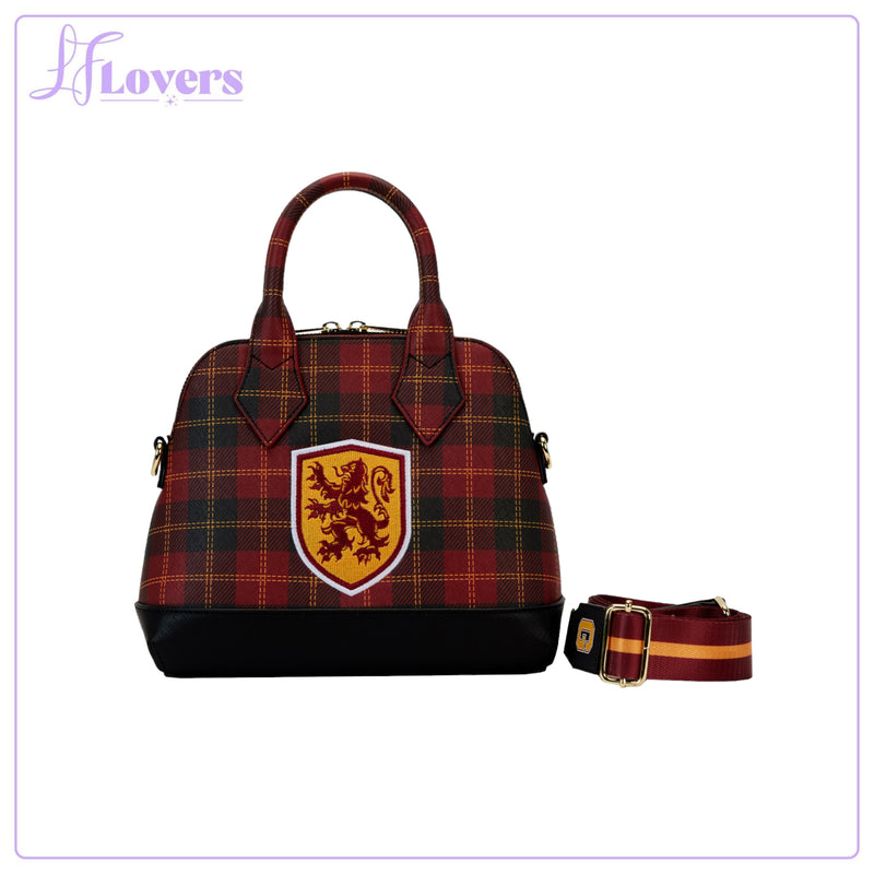 Load image into Gallery viewer, Loungefly Warner Brothers Harry Potter Gryffindor Plaid Crossbody
