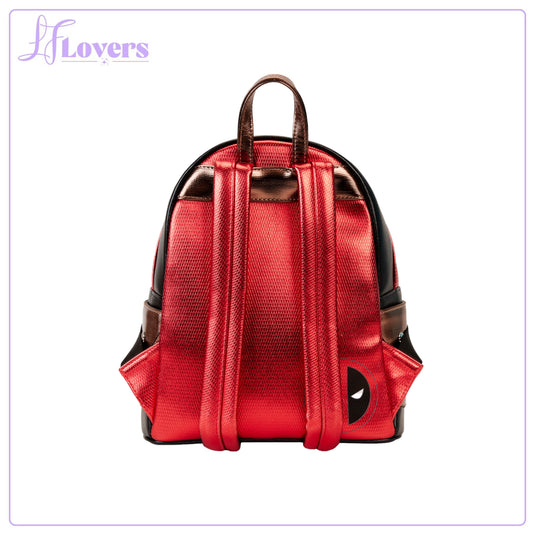 Loungefly Marvel Deadpool Metallic Collection Cosplay Mini Backpack - LF Lovers