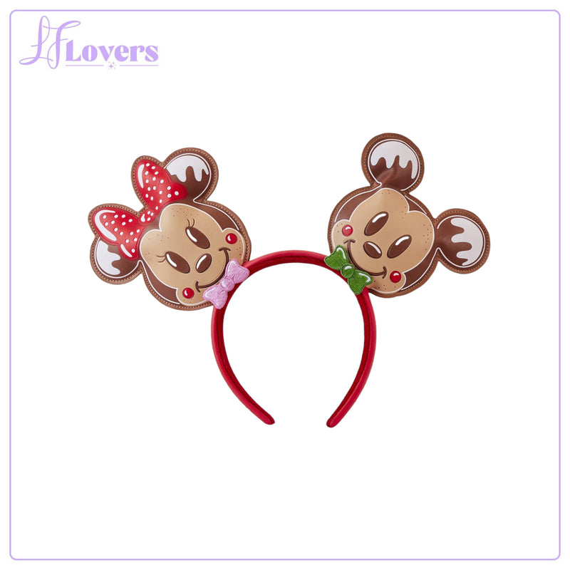 Load image into Gallery viewer, Loungefly Disney Mickey and Friends Gingerbread Cookie AOP Ear Holder Mini Backpack
