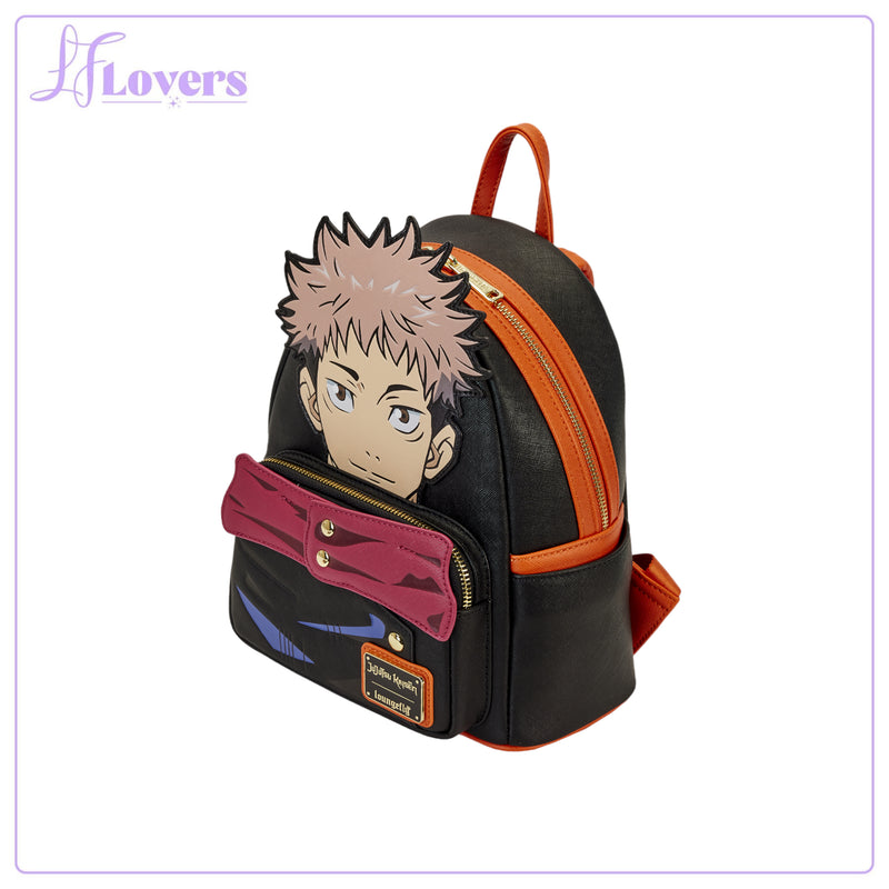 Load image into Gallery viewer, Loungefly Jujutsu Kaisen Yuji Itadori Cosplay Mini Backpack
