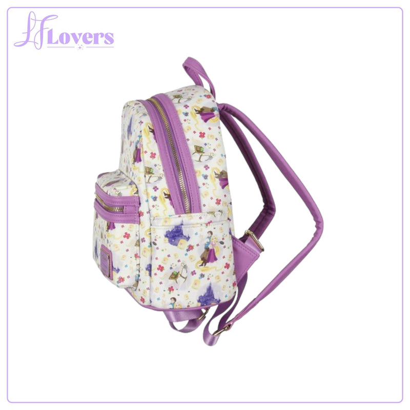 Load image into Gallery viewer, LF Lovers Exclusive - Loungefly Disney Tangled AOP Mini Backpack - LF Lovers
