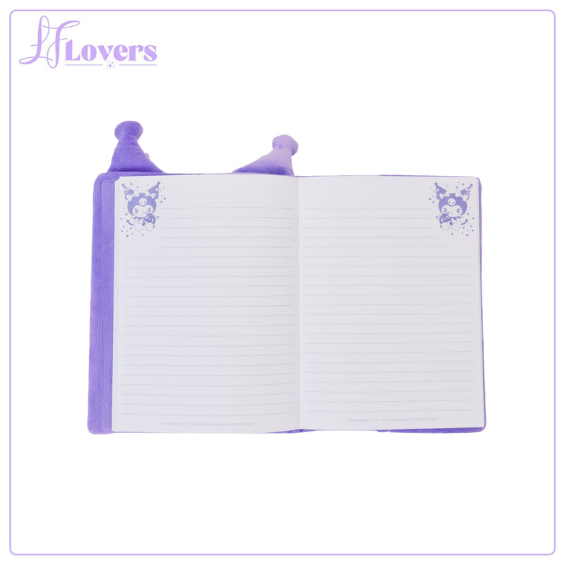 Load image into Gallery viewer, Loungefly Stationery Sanrio Kuromi Cosplay Plush Journal
