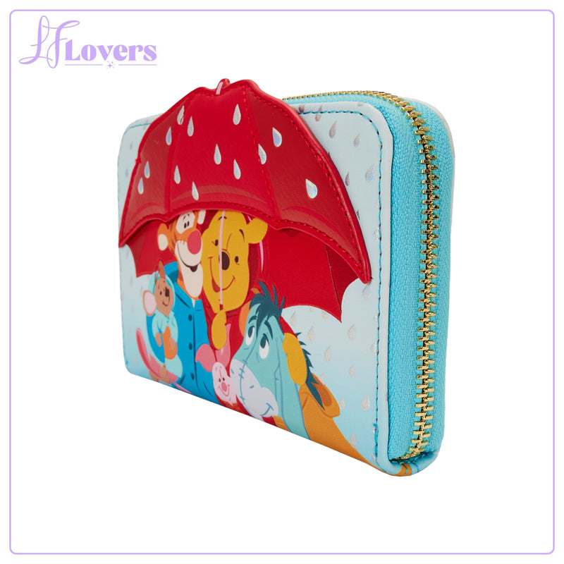 Load image into Gallery viewer, Loungefly Disney Winnie the Pooh and Friends Rainy Day Zip Around Wallet
