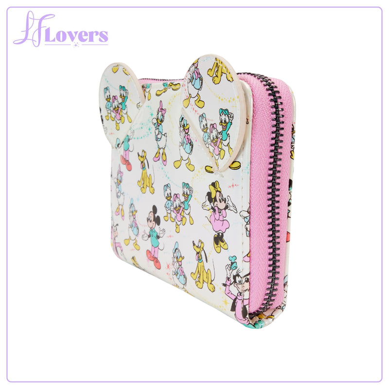Load image into Gallery viewer, Loungefly Disney D100 AOP Zip Around Wallet
