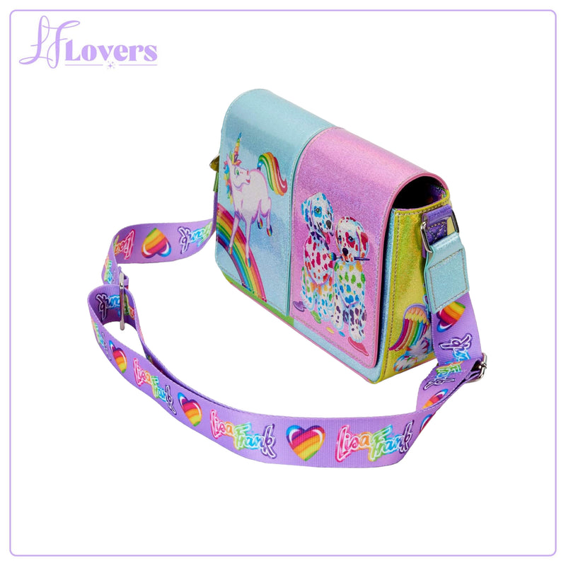 Load image into Gallery viewer, Loungefly Lisa Frank Colour Block Crossbody - LF Lovers
