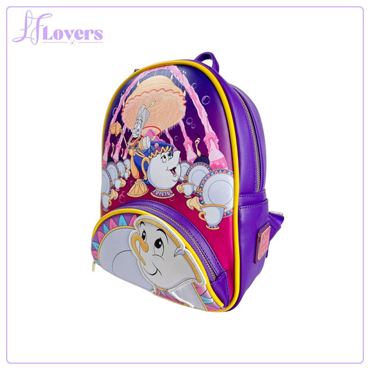 Loungefly Disney Beauty And The Beast Be Our Guest Mini Backpack