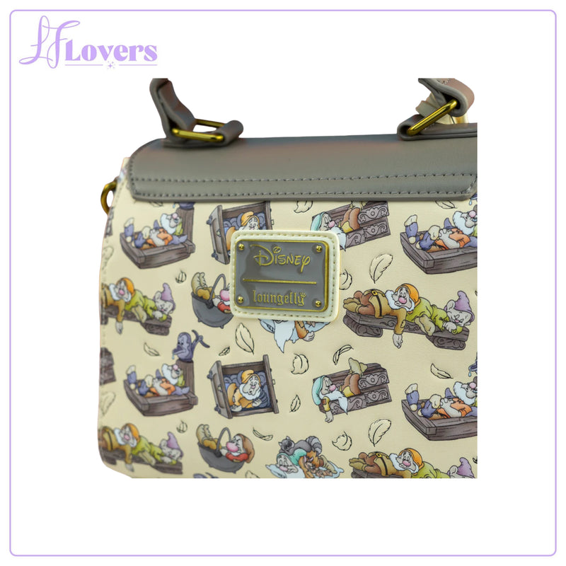 Load image into Gallery viewer, Loungefly Disney Snow White and the Seven Dwarfs Bed Print Crossbody - LF Lovers

