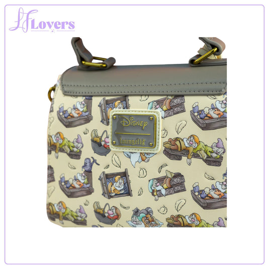 Loungefly Disney Snow White and the Seven Dwarfs Bed Print Crossbody