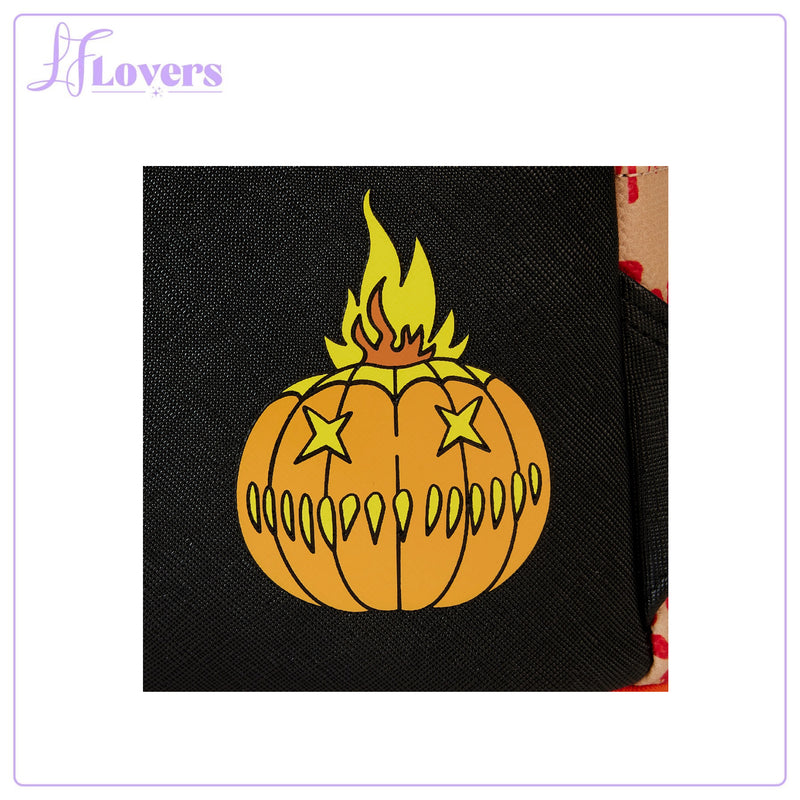 Load image into Gallery viewer, Loungefly Legendary Pictures Trick R Treat Pumpkin Sam Cosplay Mini Backpack
