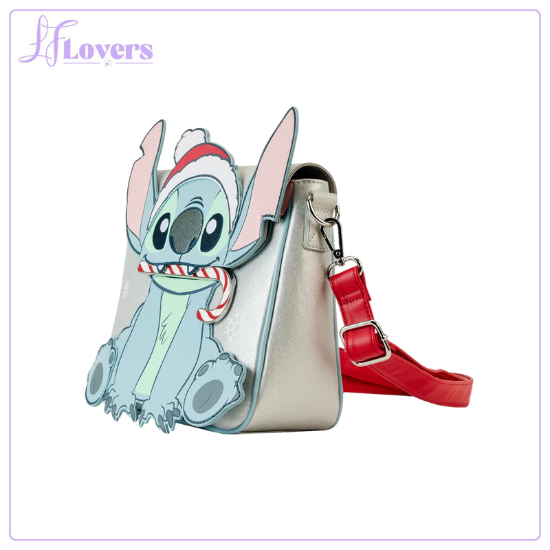 Load image into Gallery viewer, Loungefly Disney Stitch Holiday Cosplay Crossbody
