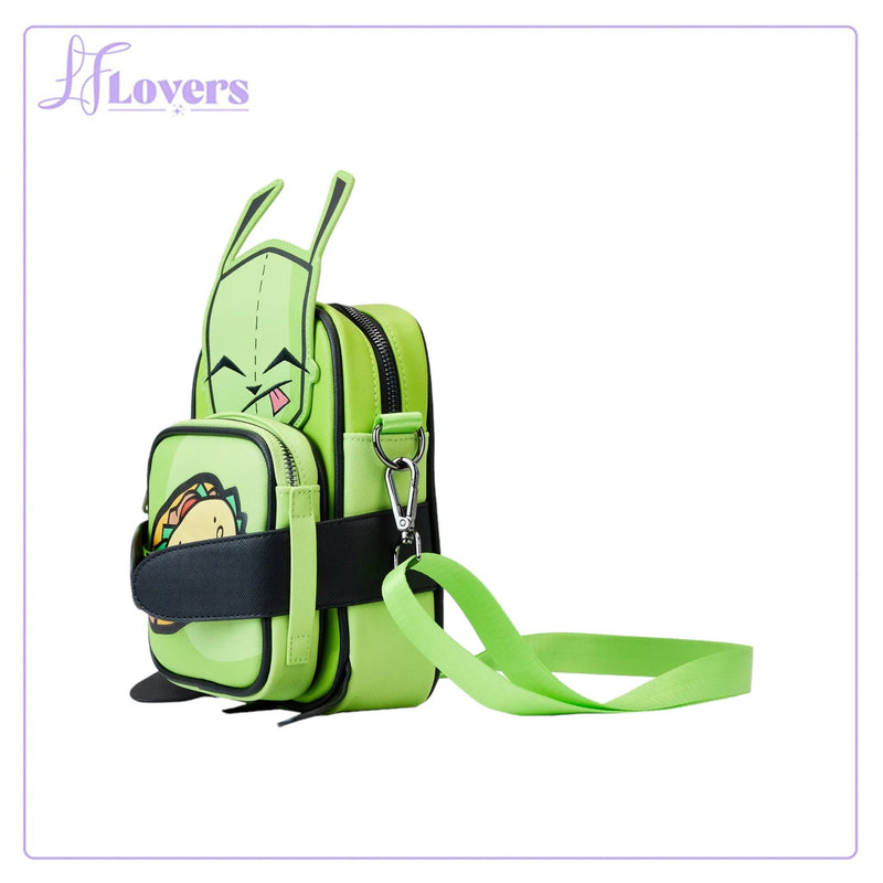 Load image into Gallery viewer, Loungefly Nickelodeon Invader Zim Gir Cosplay Crossbuddies Bag
