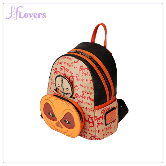 Loungefly Legendary Pictures Trick R Treat Pumpkin Sam Cosplay Mini Backpack