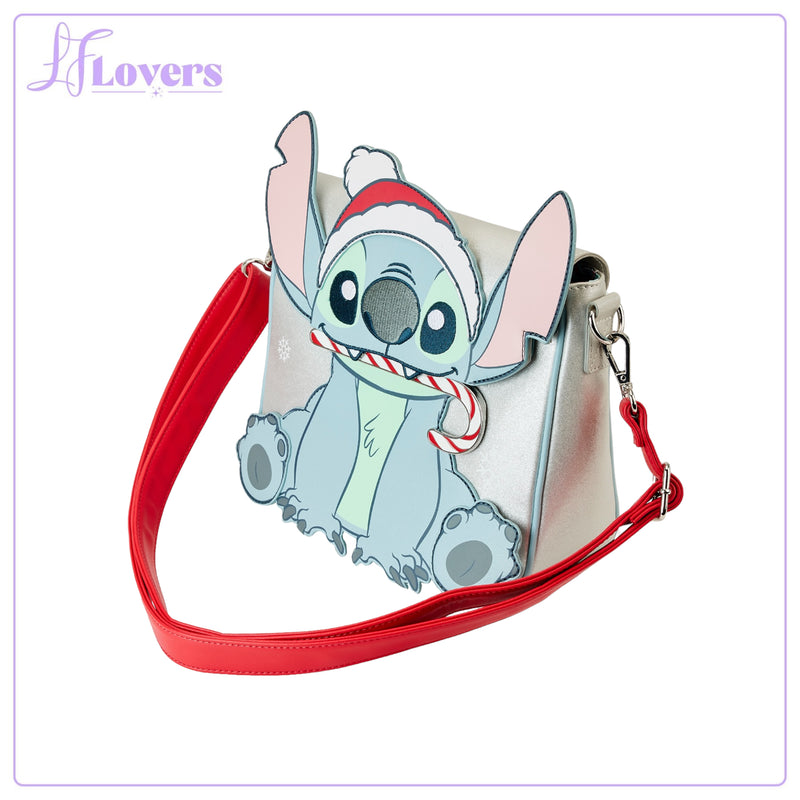 Load image into Gallery viewer, Loungefly Disney Stitch Holiday Cosplay Crossbody

