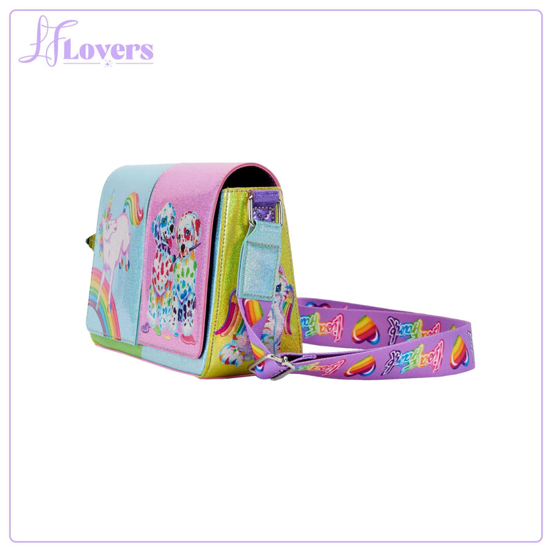 Load image into Gallery viewer, Loungefly Lisa Frank Colour Block Crossbody - LF Lovers
