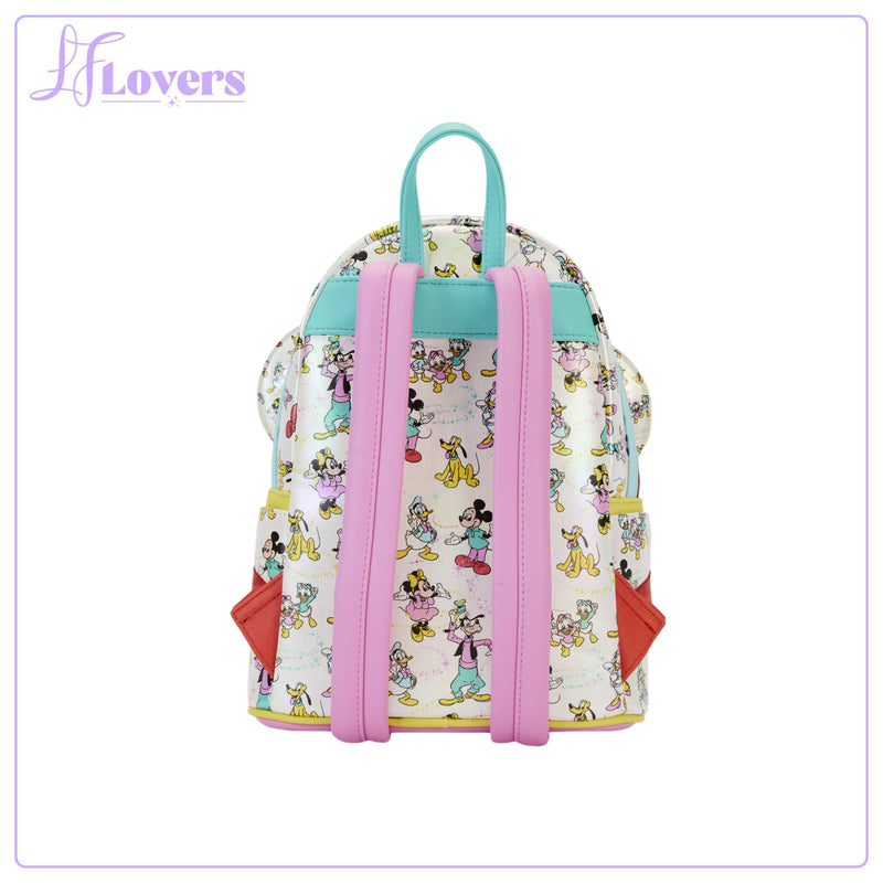 Load image into Gallery viewer, Loungefly Disney D100 AOP Ear Holder Mini Backpack
