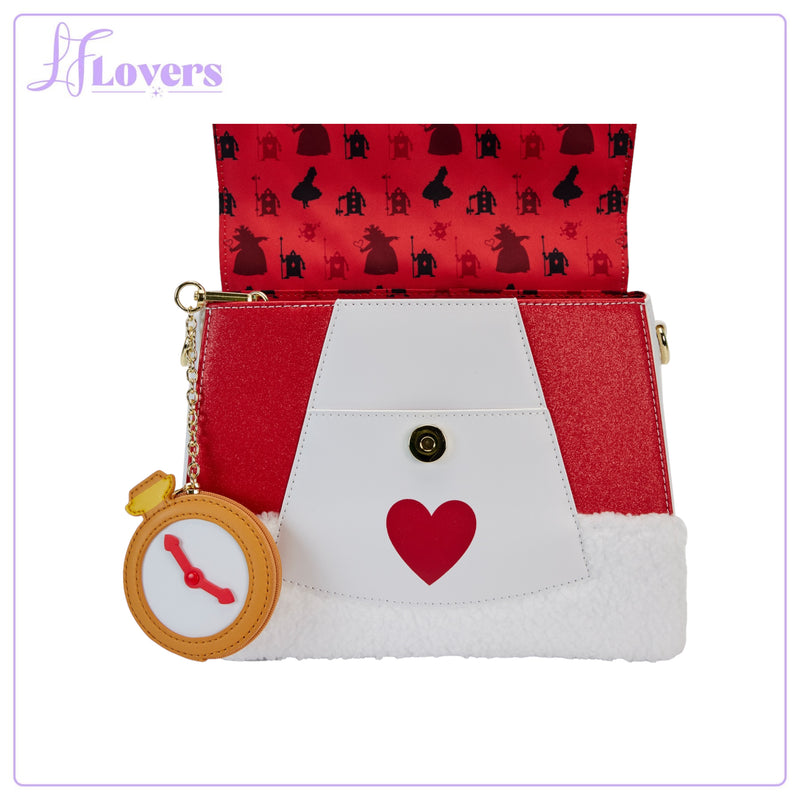 Load image into Gallery viewer, Loungefly Disney Alice in Wonderland White Rabbit Cosplay Crossbody
