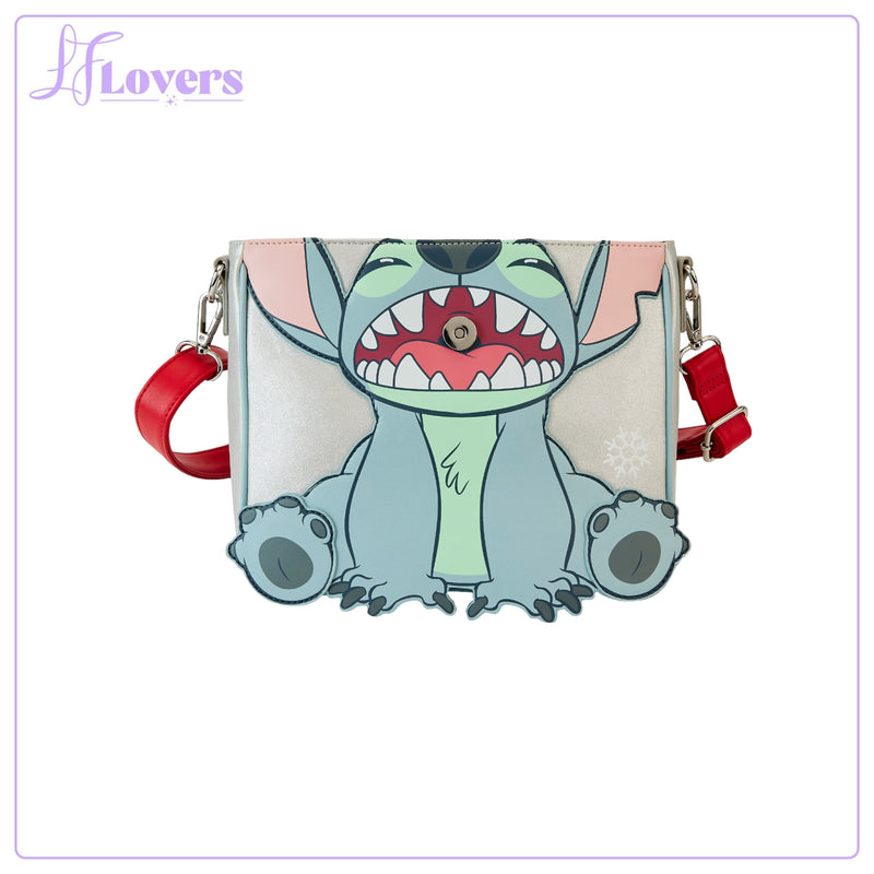 Load image into Gallery viewer, Loungefly Disney Stitch Holiday Cosplay Crossbody
