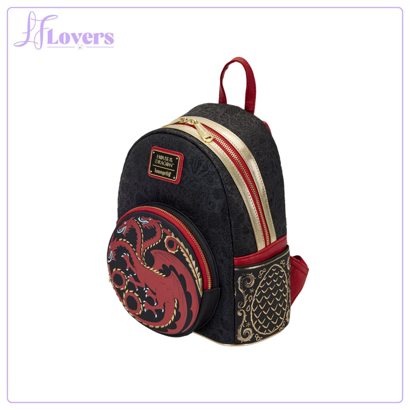 Load image into Gallery viewer, Loungefly HBO House of the Dragon Targaryen Mini Backpack

