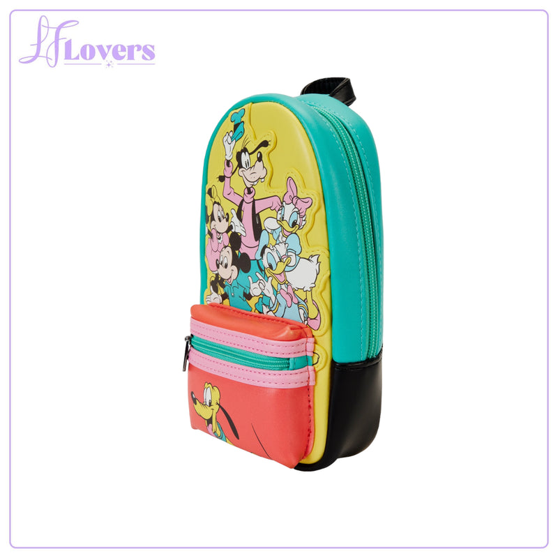 Load image into Gallery viewer, Loungefly Stationary Disney D100 Mickey and Friends Pencil Case
