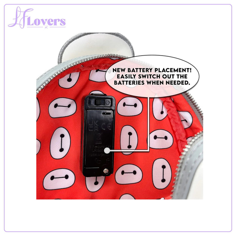 Load image into Gallery viewer, Loungefly Disney Glow in the Dark Talking Baymax Mini Backpack - LF Lovers
