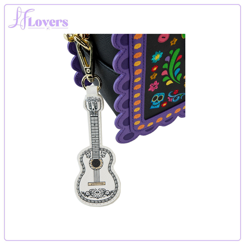 Load image into Gallery viewer, Loungefly Disney Pixar Coco Miguel Floral Skull Crossbody

