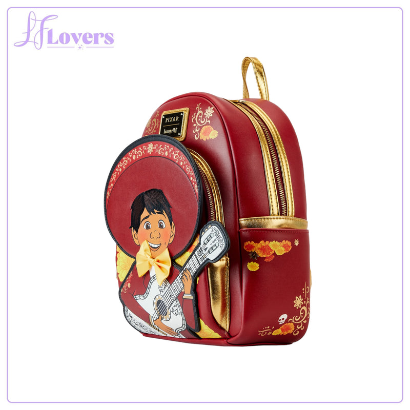 Load image into Gallery viewer, Loungefly Disney Pixar Coco Miguel Cosplay Mini Backpack
