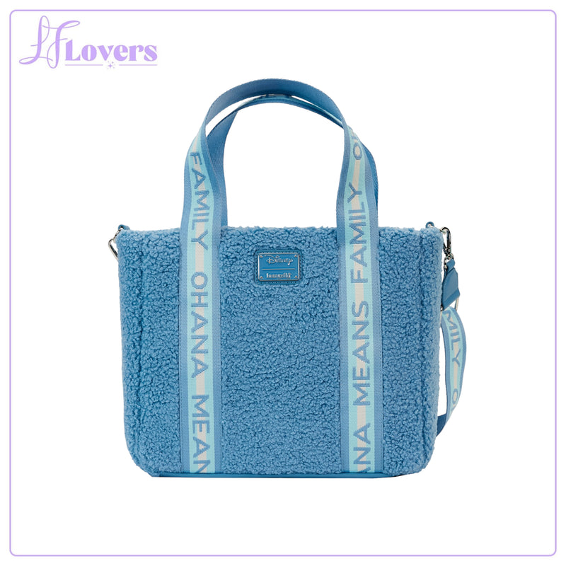 Load image into Gallery viewer, Loungefly Disney Stitch Plush Tote Bag with Coin Bag
