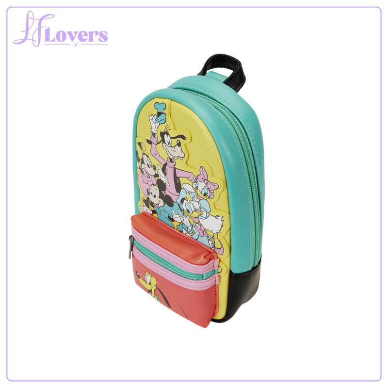 Load image into Gallery viewer, Loungefly Stationary Disney D100 Mickey and Friends Pencil Case
