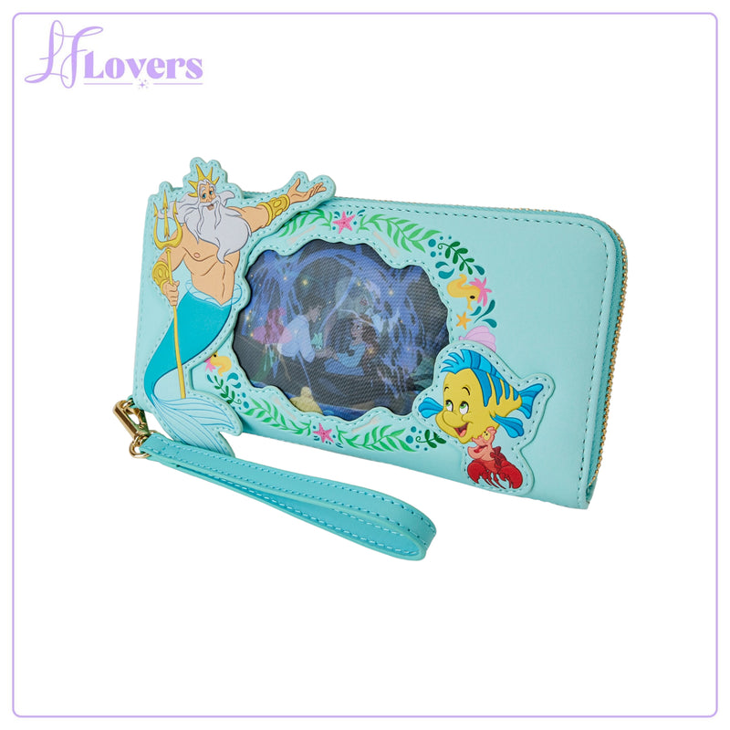 Load image into Gallery viewer, Loungefly Disney The Little Mermaid Princess Lenticular Wristlet

