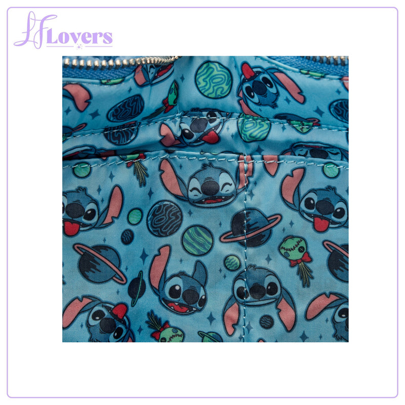 Load image into Gallery viewer, Loungefly Disney Stitch Plush Tote Bag with Coin Bag
