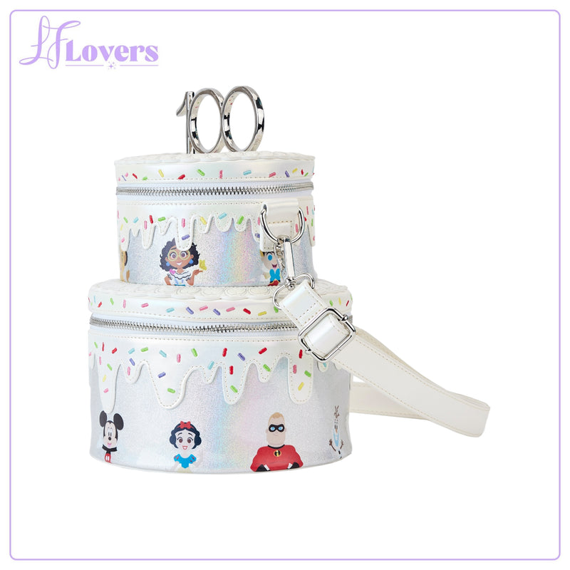Load image into Gallery viewer, Loungefly Disney 100 Celebration Cake Crossbody
