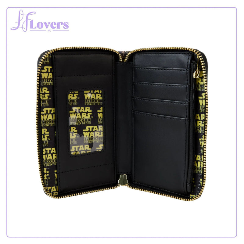 Load image into Gallery viewer, Loungefly Star Wars Episode Three Revenge of the Sith Scene Zip Around Wallet
