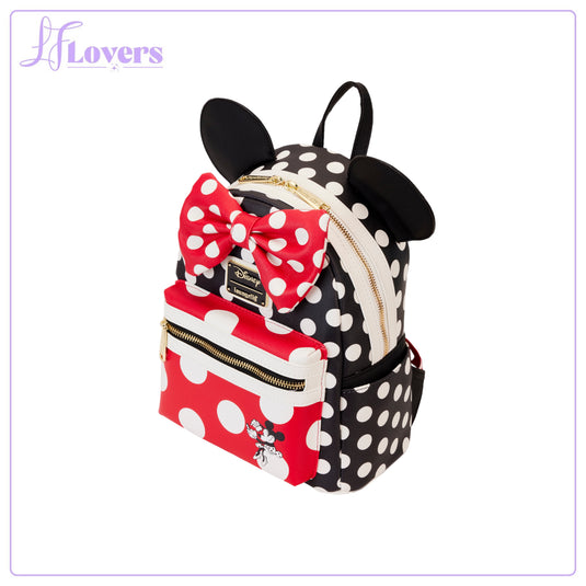 Loungefly Disney Minnie Rocks The Dots Classic Mini Backpack PRE ORD