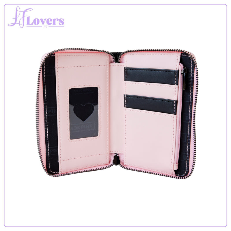 Load image into Gallery viewer, Loungefly BlackPink AOP Heart Zip Around Wallet - PRE ORDER
