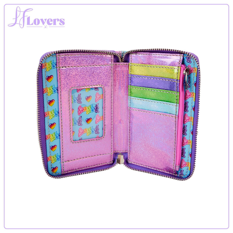 Load image into Gallery viewer, Loungefly Lisa Frank Colour Block Wallet - PRE ORDER
