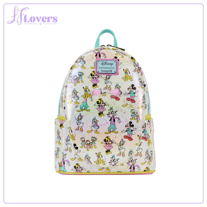 Load image into Gallery viewer, Loungefly Disney D100 AOP Ear Holder Mini Backpack
