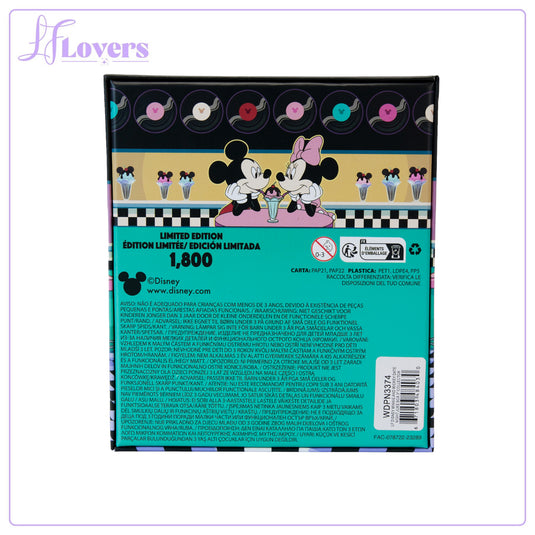 Loungefly Disney Mickey and Minnie Dare Night Juke Box 3" Collector Box Pin - LF Lovers
