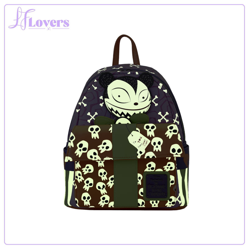 Load image into Gallery viewer, Loungefly Disney Nightmare Before Christmas Scary Teddy Present Mini Backpack
