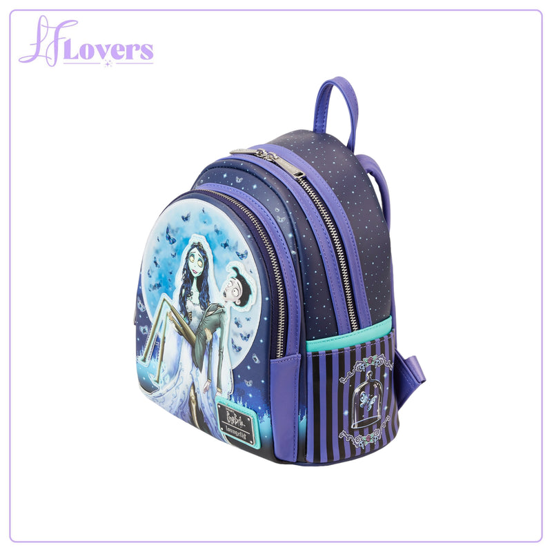 Load image into Gallery viewer, Loungefly Warner Brother Corpse Bride Moon Mini Backpack
