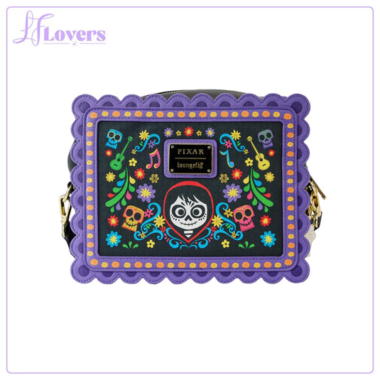 Loungefly Disney Pixar Coco Miguel Floral Skull Crossbody