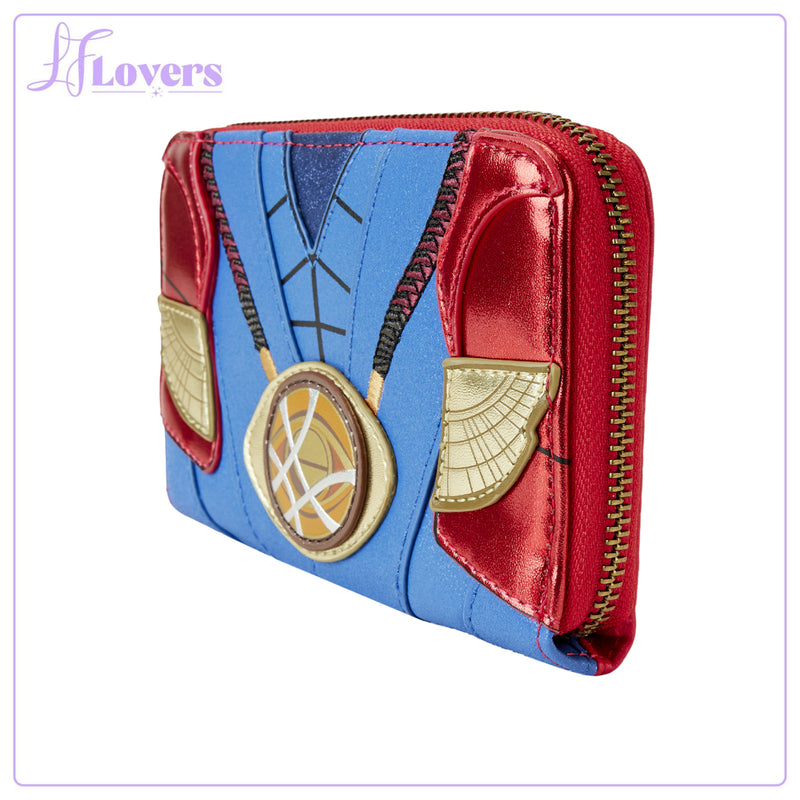 Load image into Gallery viewer, Loungefly Marvel Metallic Doctor Strange Zip Around Wallet - LF Lovers
