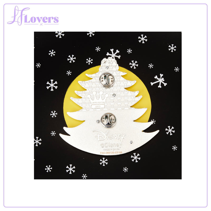 Load image into Gallery viewer, Loungefly Disney Nightmare Before Christmas Glow in the Dark Christmas Tree 3 Inch Pin
