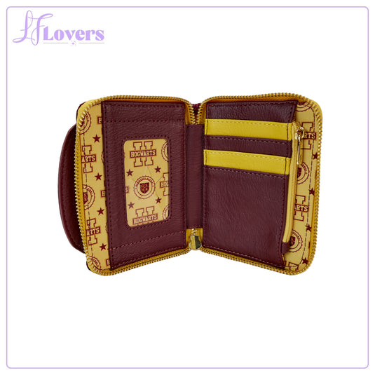 Loungefly Warner Brothers Harry Potter Gryffindor Varsity Zip Around Wallet