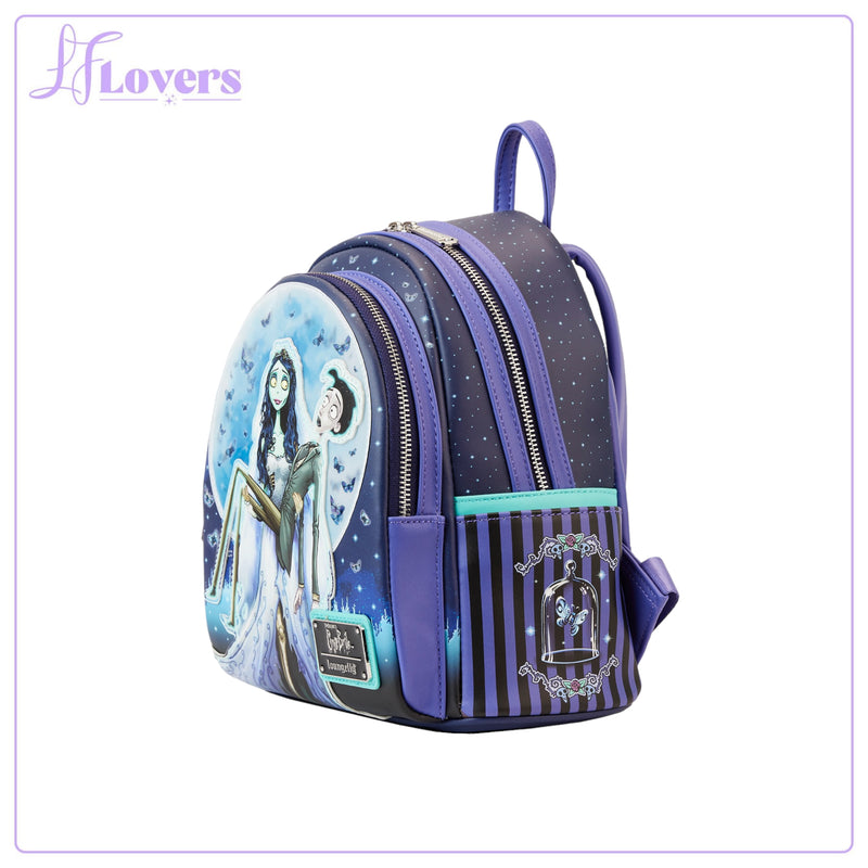 Load image into Gallery viewer, Loungefly Warner Brother Corpse Bride Moon Mini Backpack
