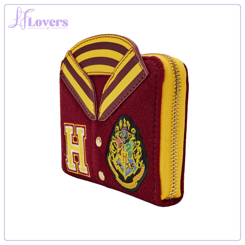 Load image into Gallery viewer, Loungefly Warner Brothers Harry Potter Gryffindor Varsity Zip Around Wallet
