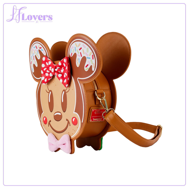 Load image into Gallery viewer, Loungefly Disney Mickey and Friends Gingerbread Cookie Figural Crossbody
